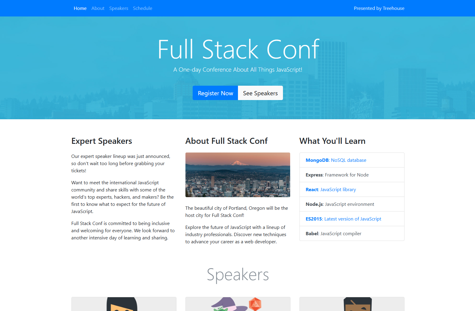 A Full Stack Config Login Page with input section.